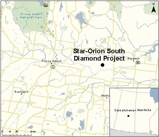 Map depicting the location of the project, as described in the current document.