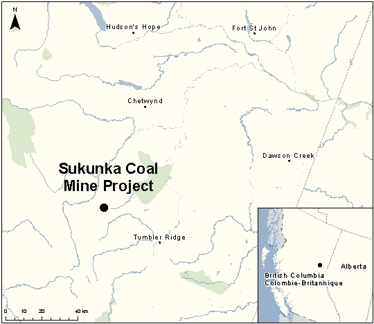 Map depicting the location of the project, as described in the current document.