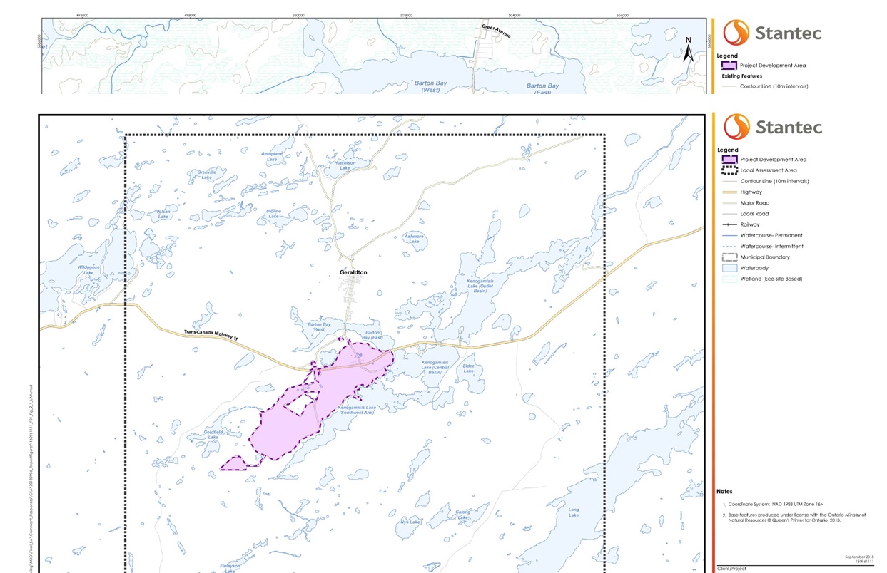 Figure 2 - Local assessment area for air quality, health and socio-economic conditions and current use of lands and resources for traditional purposes by Aboriginal peoples