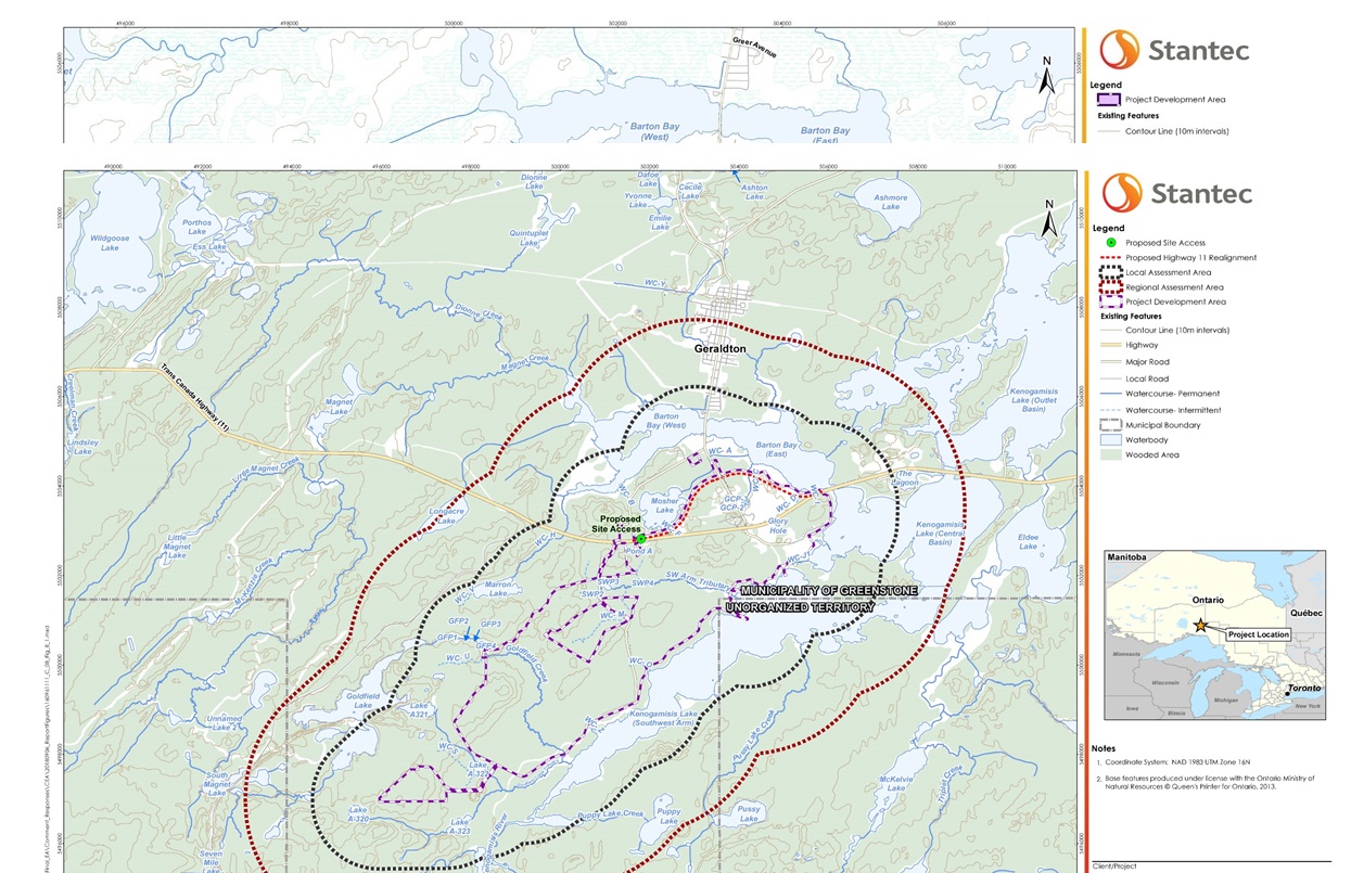 Figure 4 - Spatial boundaries for noise and vibration