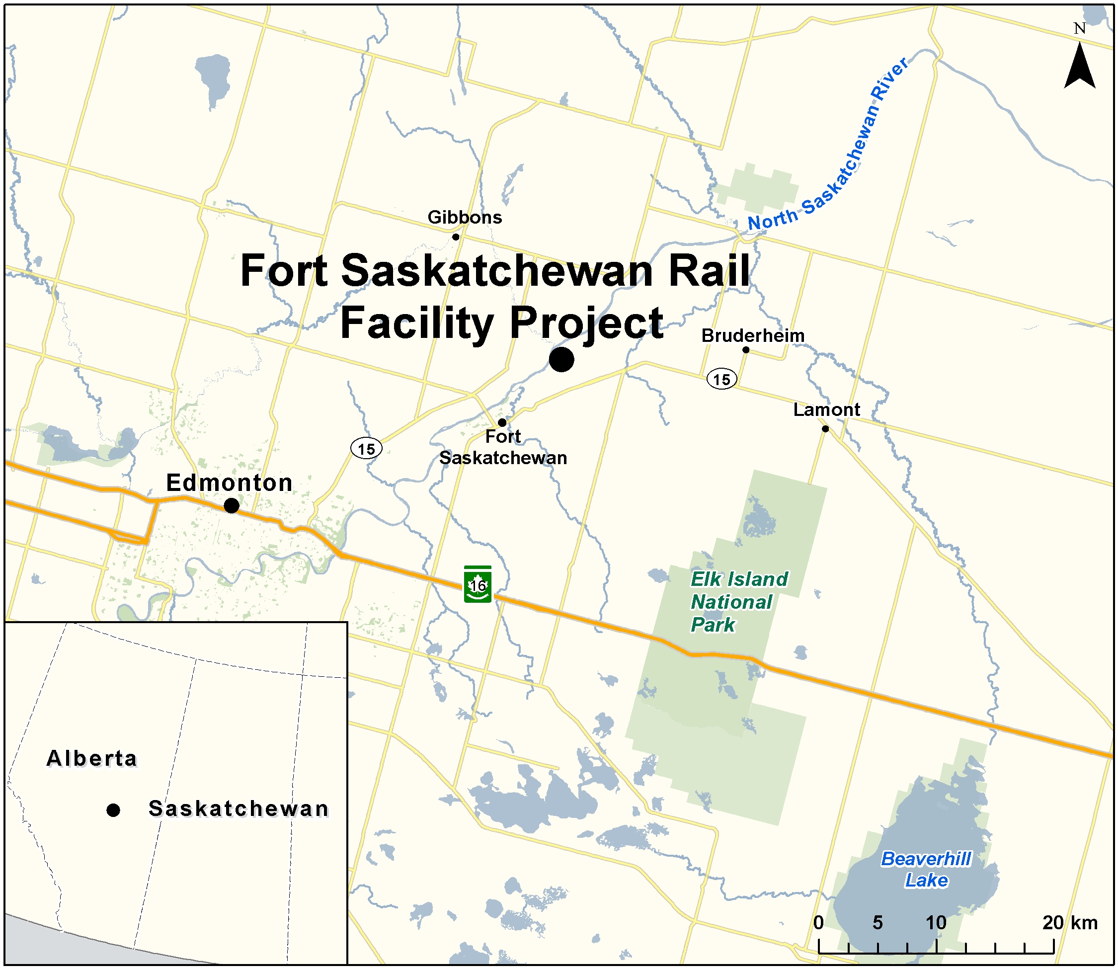 Map depicting the location of the project, as described in the current document.