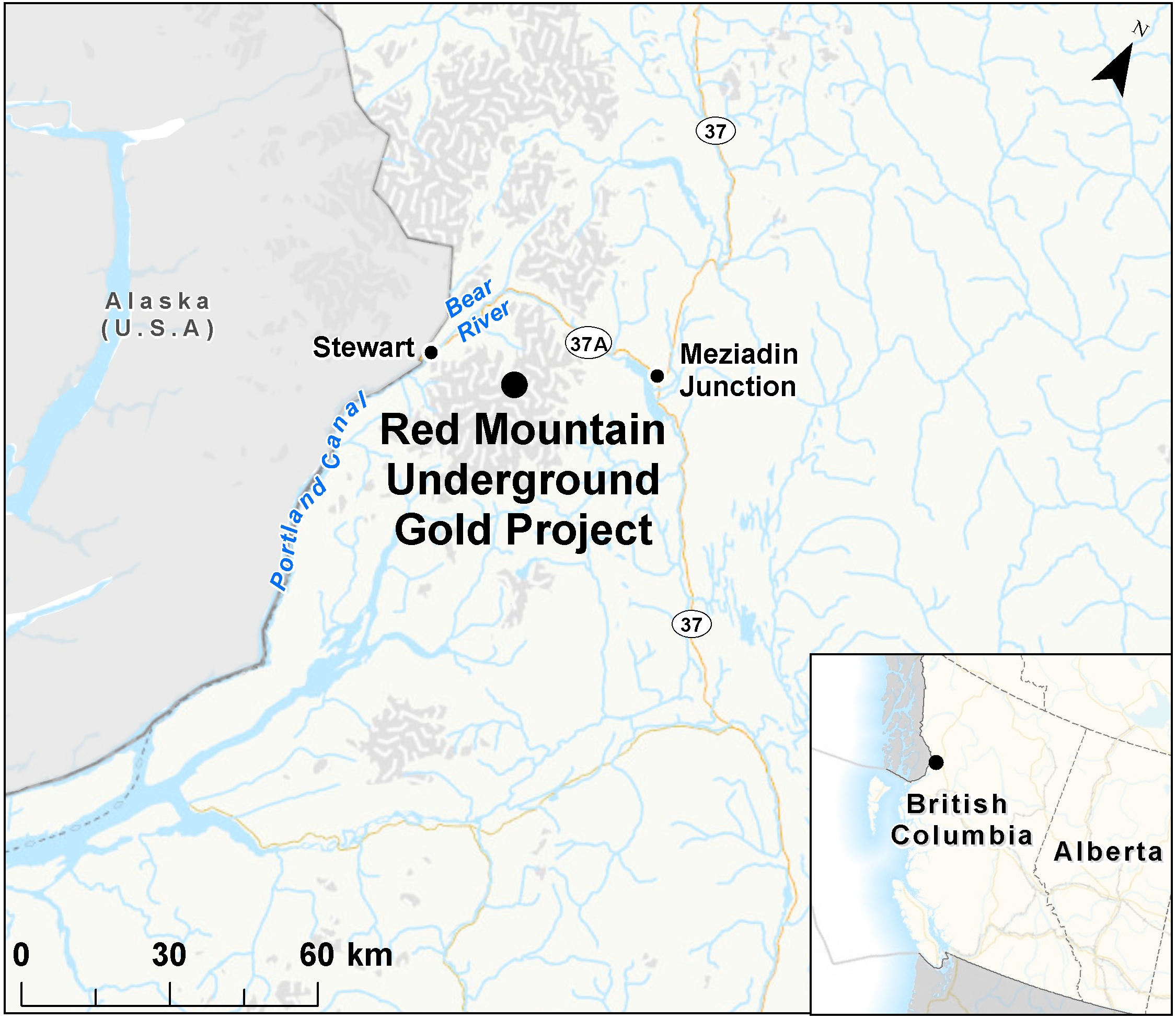 Map depicting the location of the project, as described in the current document.
