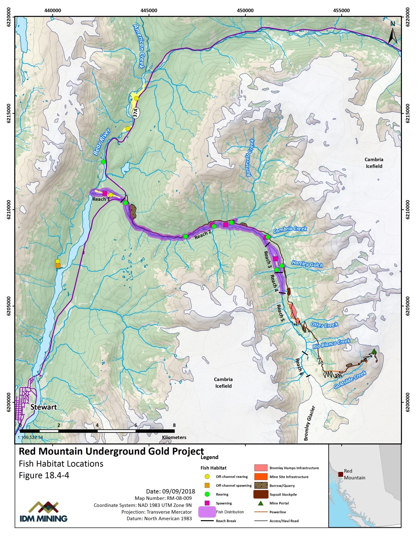 Figure 4 - Fish Habitat Locations
