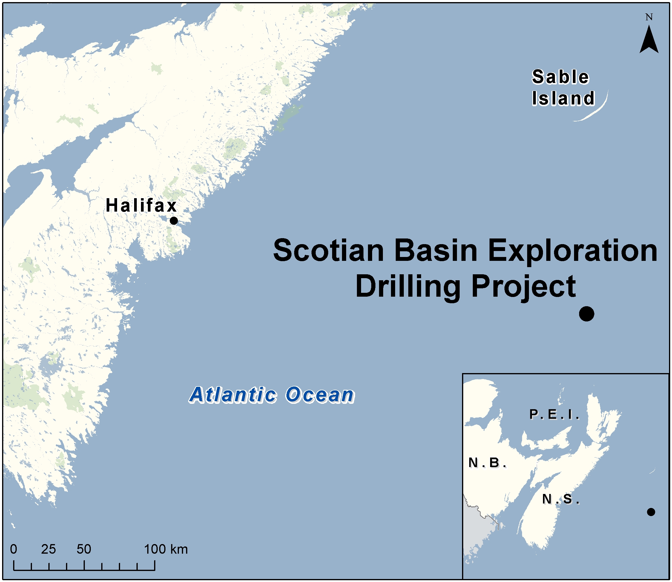 Map depicting the location of the project, as described in the current document.