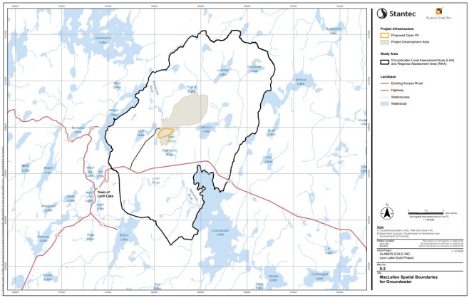 Figure B-5 Local and Regional Assessment Areas for Groundwater for the MacLellan Site