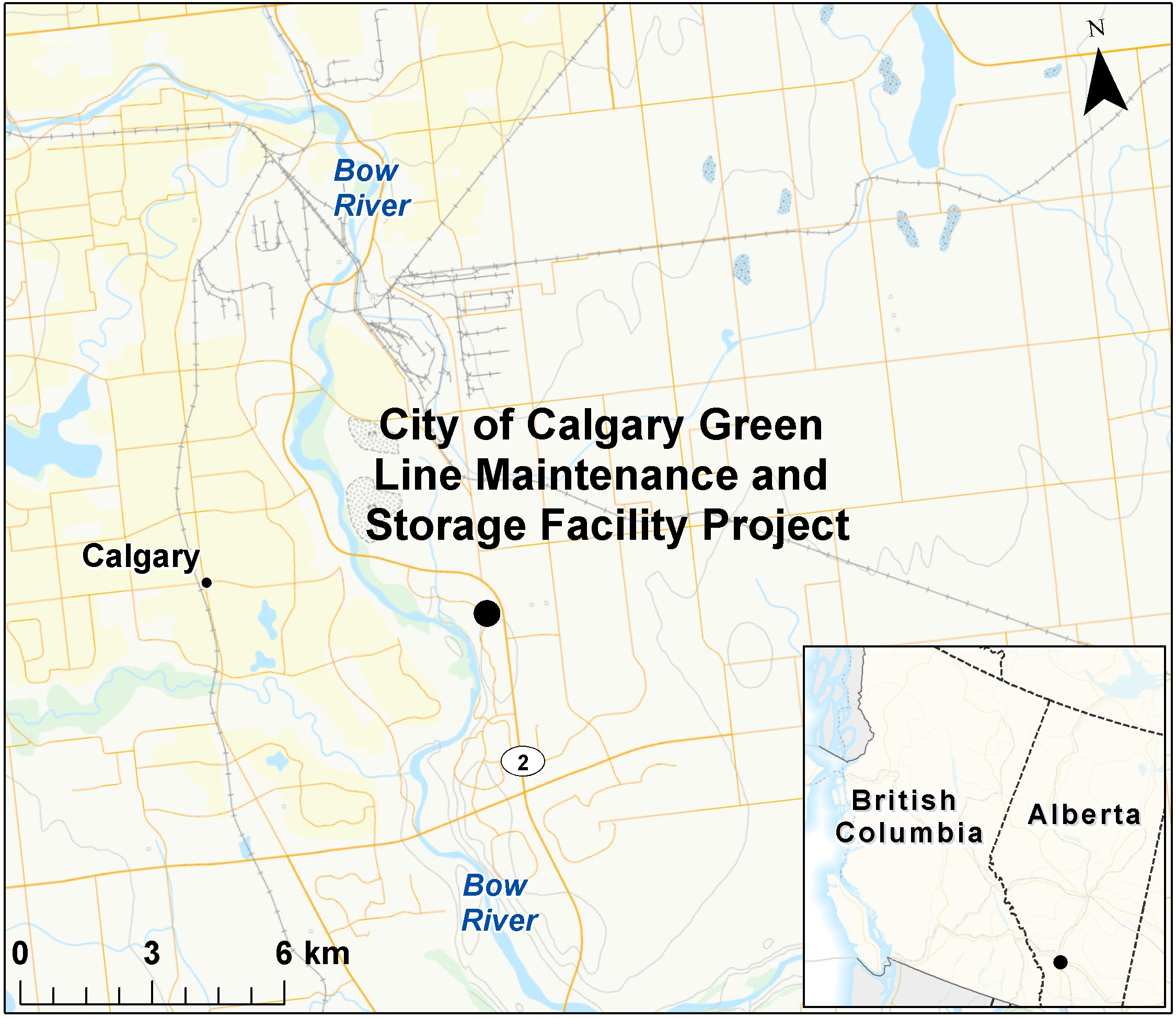 Map depicting the location of the project, as described in the current document.