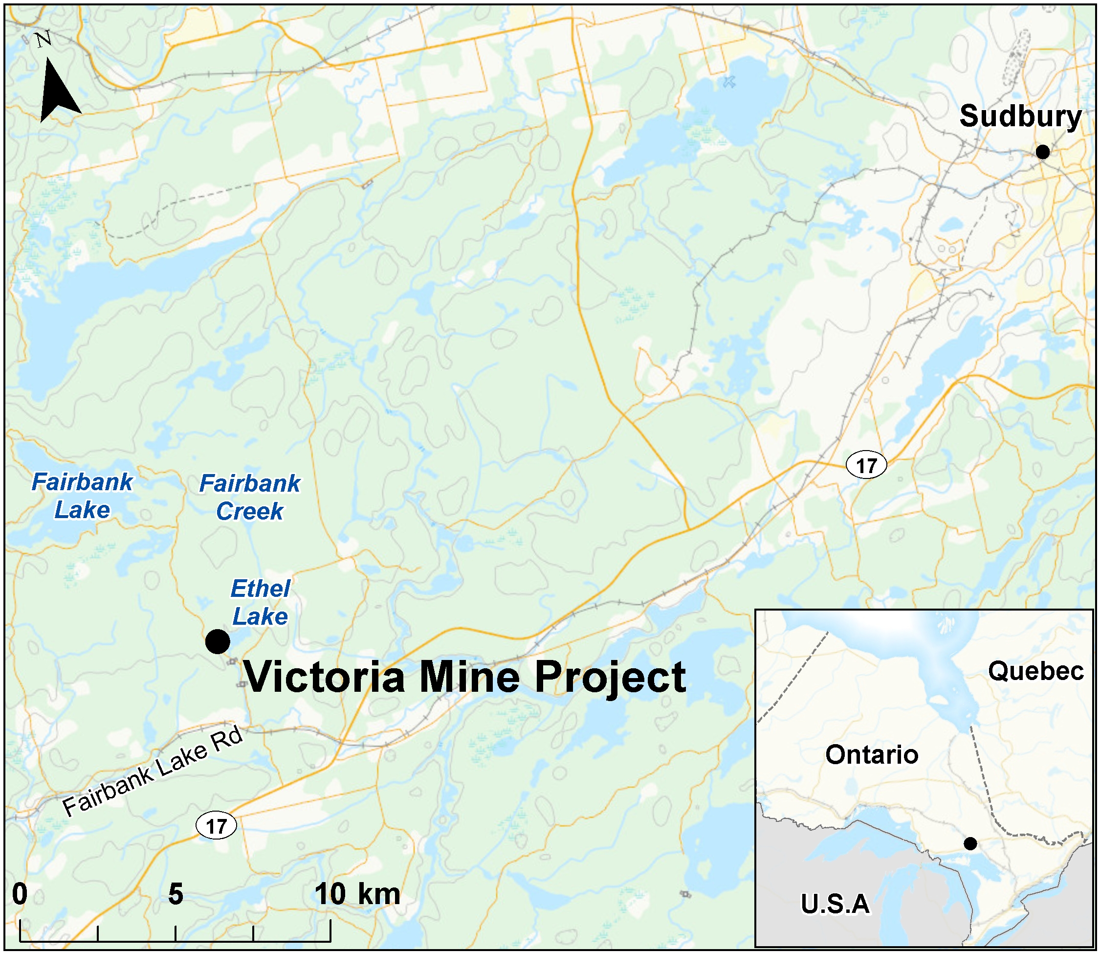 Map depicting the location of the project, as described in the current document.