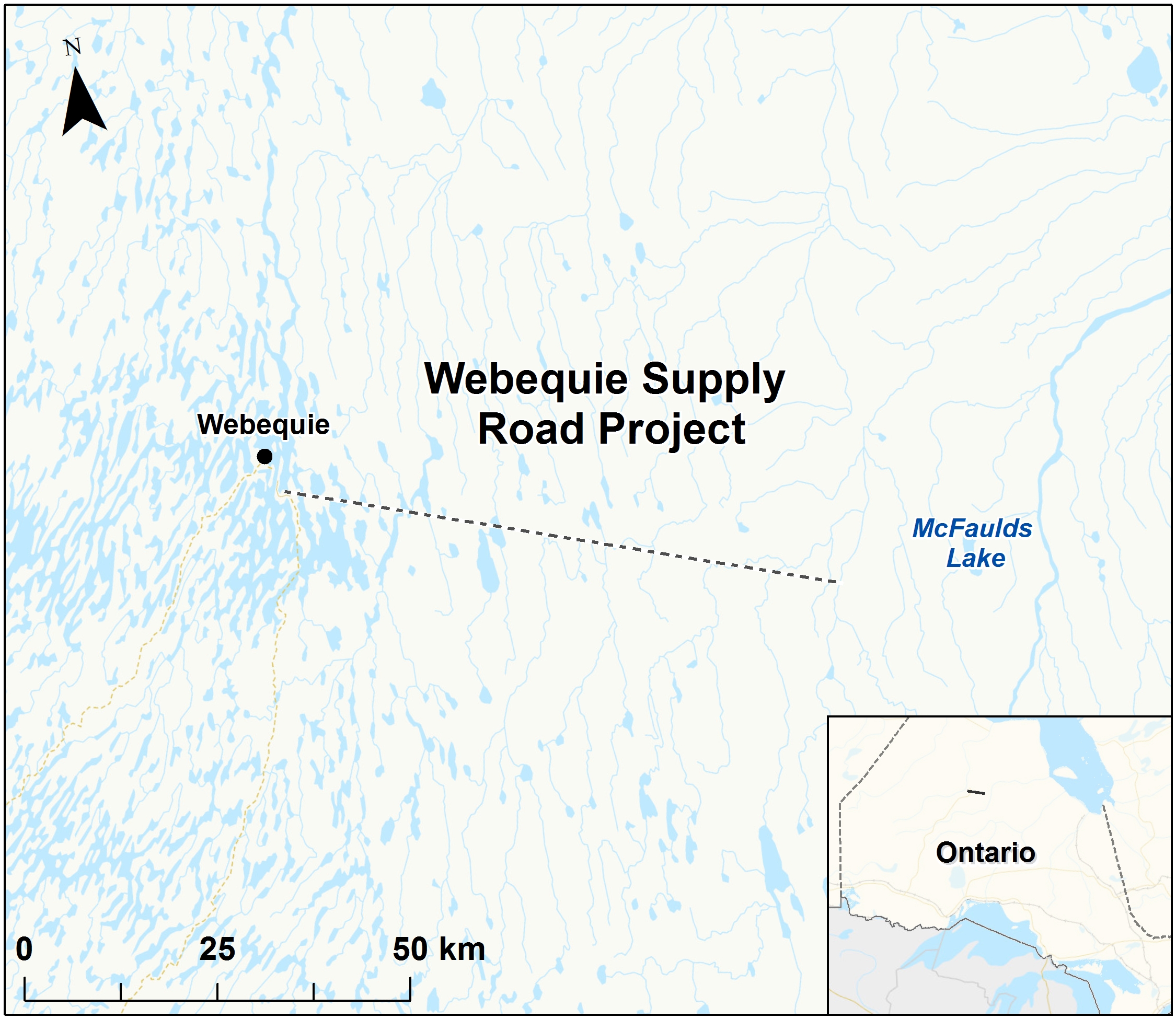 Map depicting the location of the project, as described in the current document.