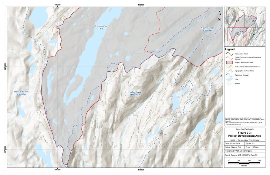 Figure 2-3 Project Development Area for the Eskay Creek Revitalization Project (Detailed)
